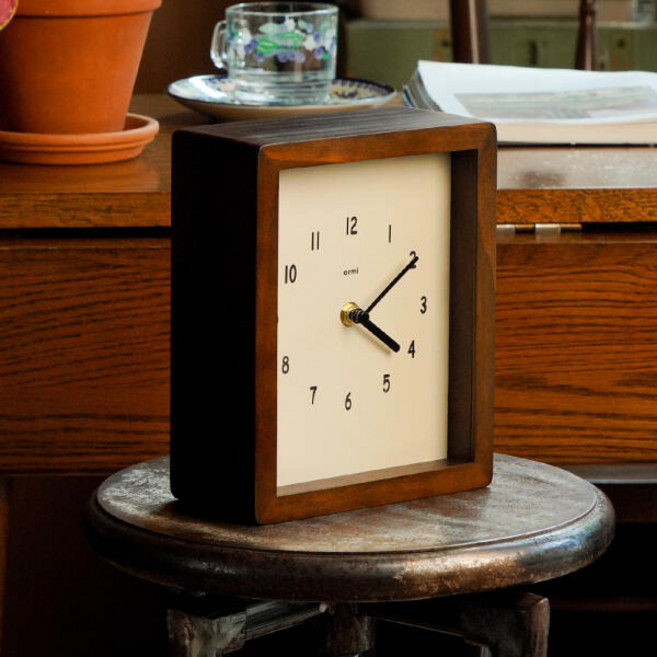 아트박스/아이노비아 오르미 레트로 미로클락 무소음 벽걸이 추시계, ORMMRC(월넛)