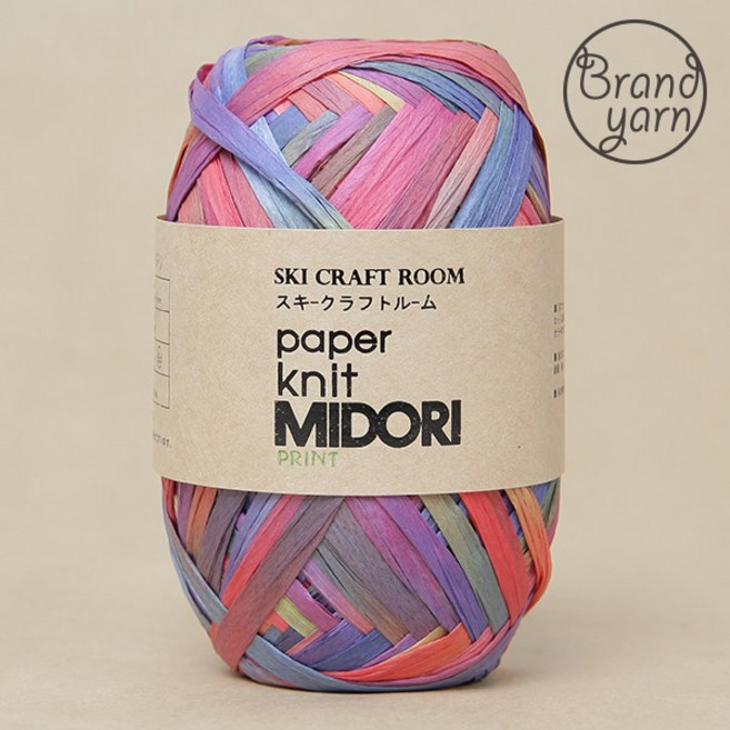 미도리실 x5볼 종이실 가방실 모자실 뜨개실 코바늘 코바늘실 여름실 털실 화지, 206 쵸코, 1개