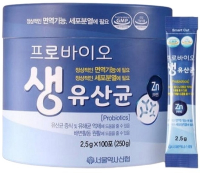 서울약사신협 락토온 프로바이오틱스 생유산균 100포, 2.5g, 100개