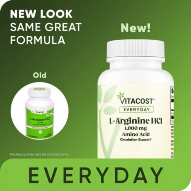 Vitacost 비타코스트 L-아르기닌 HCl 1000mg 100 태블릿 영양제 건강보조식품, Vitacost 비타코스트 L-아르기닌 HCl 1000 - 쿠팡