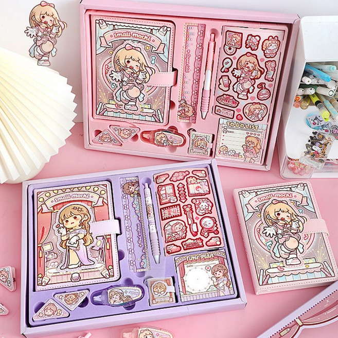 코코쥬 프린세스 다이어리 꾸미기세트, 핑크