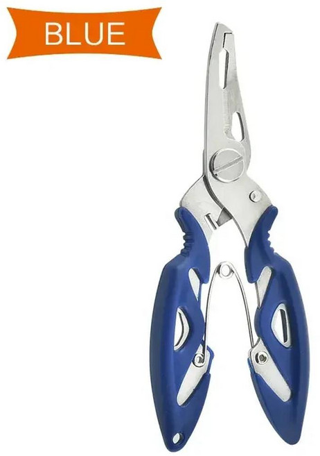 낚시 플라이어 가위 브레이드 라인 루어 커터 후크 리무버 등 도구 절단 물고기 사용 집게 다기능, 11 Blue Rope