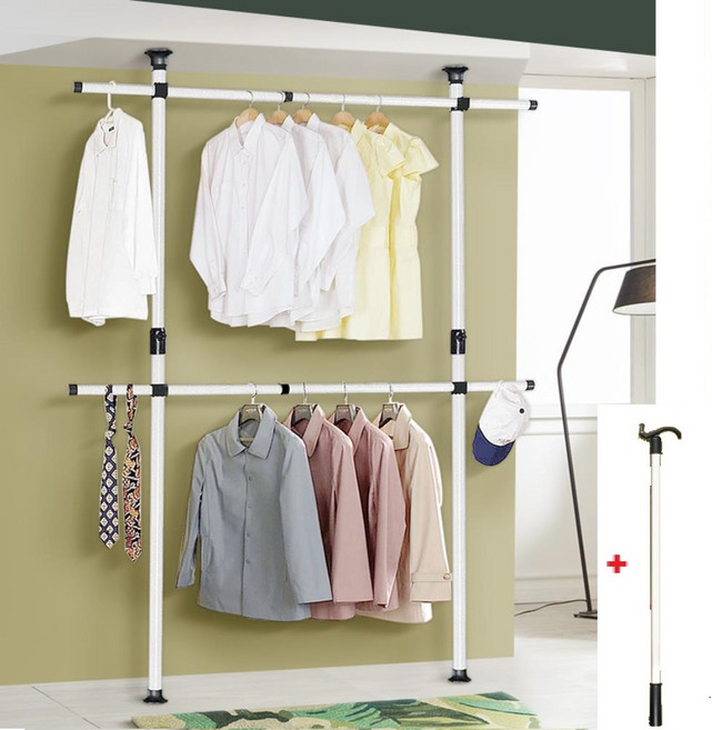 의류 깔끔정리 보관 좁은방 공간활용 행거 옷걸이 스탠드행거 옷행거 추천 겨울옷 롱코트, 5002호
