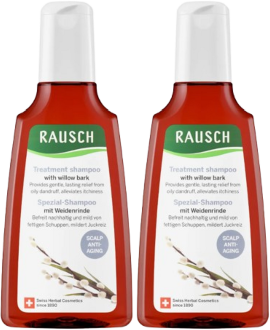 라우쉬 윌로우바크 트리트먼트 샴푸, 200ml, 2개