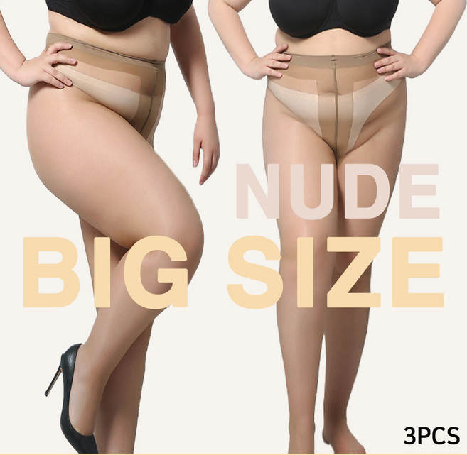 [NY코튼클럽]쭉 늘어나는 T자형 30D 빅사이즈 누드스타킹 3매