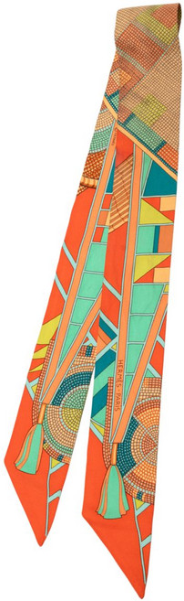 에르메스 중고 1990-2010 L 아트 인디앙 데 플레인 실크 트윌리 스카프