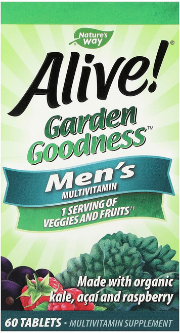 네이처스 웨이 Alive! Garden Goodness 남성용 종합비타민 60정 NWY-12112