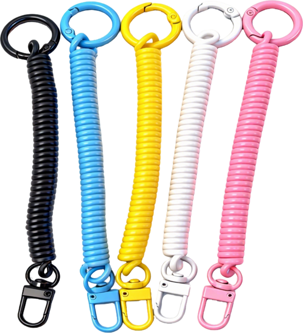 스프링 안전 후크 여행용 도난 방지 밴드, 5개, 이미지 색상