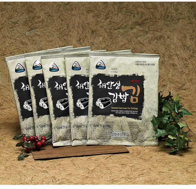 #보령대천신진수산맛김#할머니/엄마/손녀/3대정성/#해안섬 김밥김, 1개