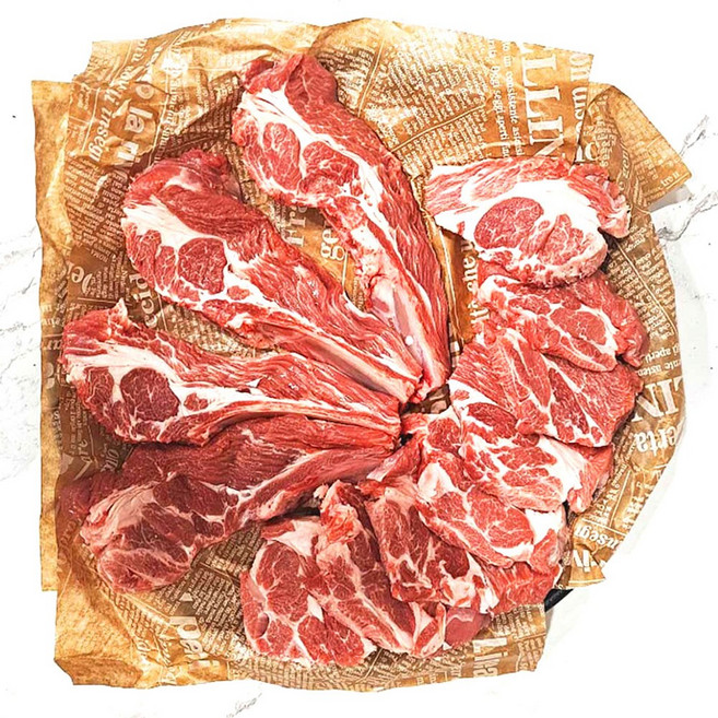 (배터짐) 캠핑세트 냉동 양숄더랙1kg+양등심1kg+2소스 (일요일&당일발송)