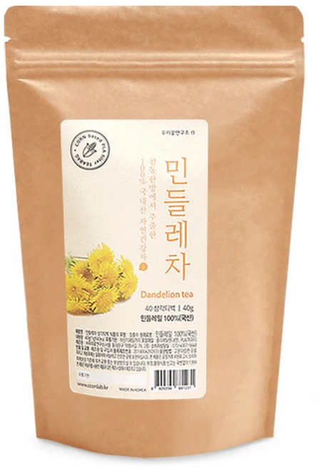 우리꽃연구소 마음맑은우리건강차 민들레차, 40g, 40개입, 1개, 1g - 쿠팡