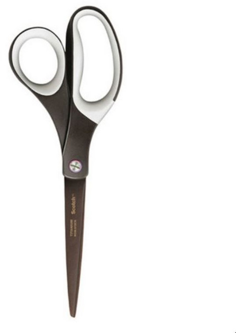 쓰리엠 스카치 프리미엄 티타늄 가위 20.3cm, 브라운 + 화이트, 2개