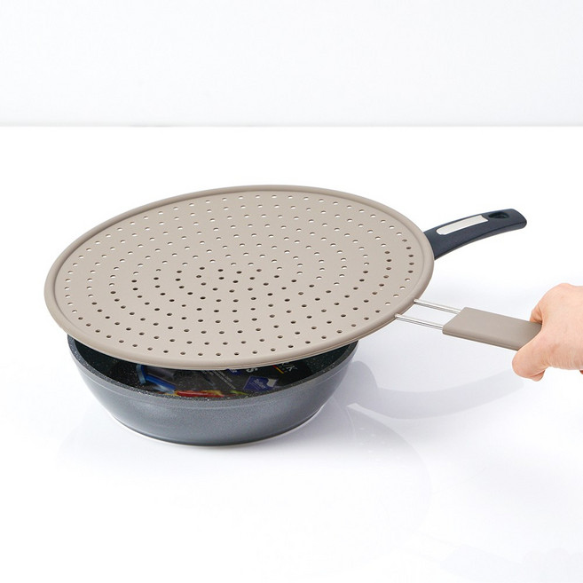 실리콘 후라이팬 덮개, 28cm, 1개