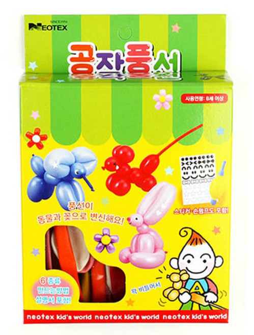 국산 공작용 모양 만들기 요술 풍선/1팩(16입) 세트