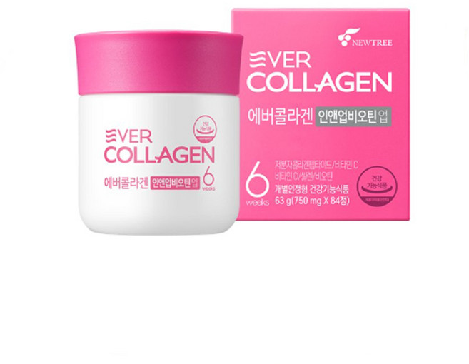 에버콜라겐 인앤업비오틴 업 750mg x 84정 3박스, 3개