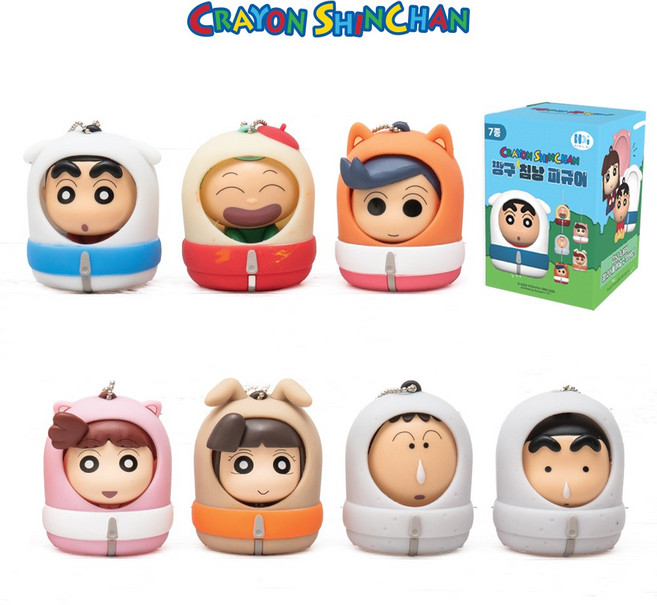 짱구 침낭 피규어 키링 1개 (랜덤발송)