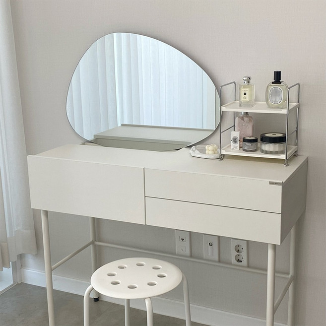 레이디가구 모노 콘솔 수납 입식 미니 화장대 600 800 1000, 02. 모노 800 콘솔 화장대, 아이보리