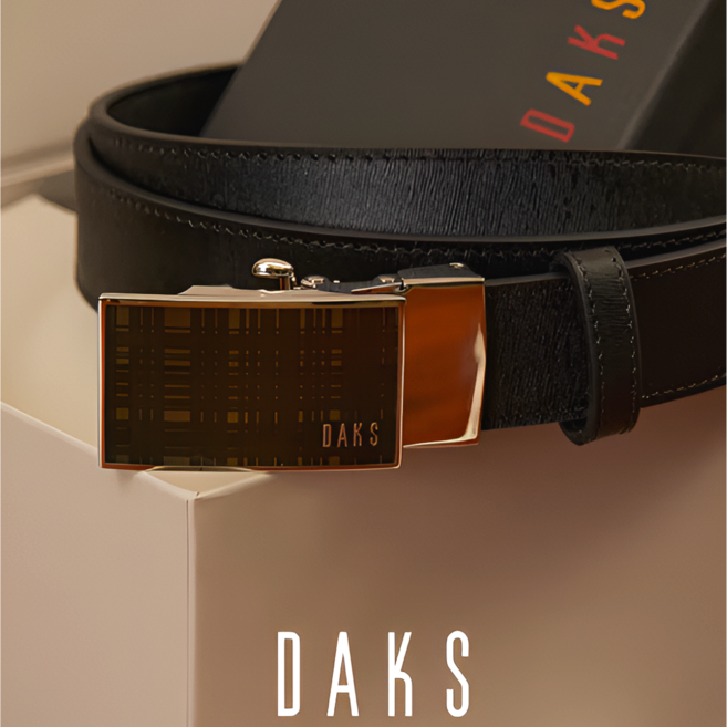 닥스 클래식체크 패턴 버클 자동벨트