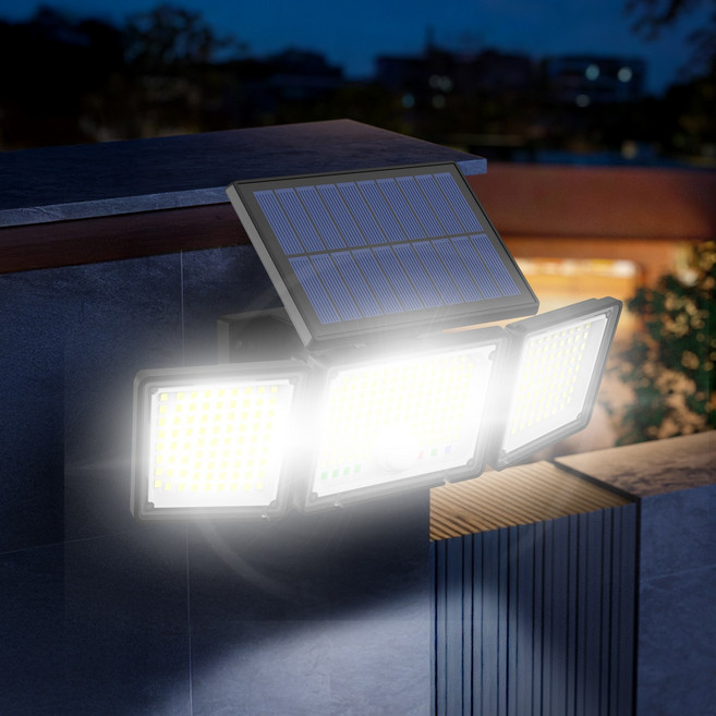 윈파인 일체형 태양광 센서등 매트릭스 286LED 고휘도 가로등 정원등, 1개