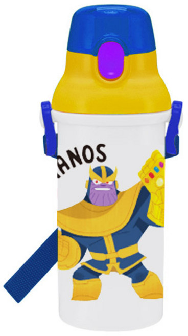 스케이터 마블 타노스 원터치물통, 혼합 색상, 480ml