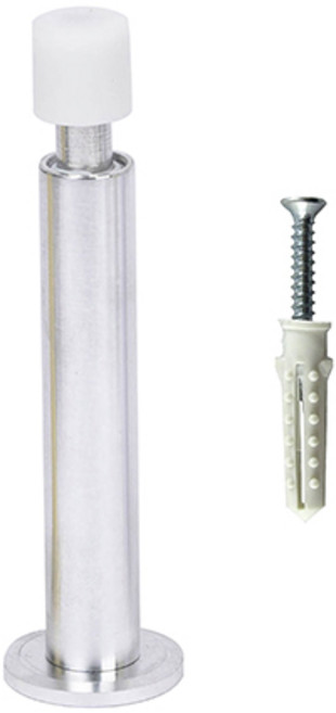 철물파크 스프링 완충 스토퍼 도어 방문 1개 세트, 실버