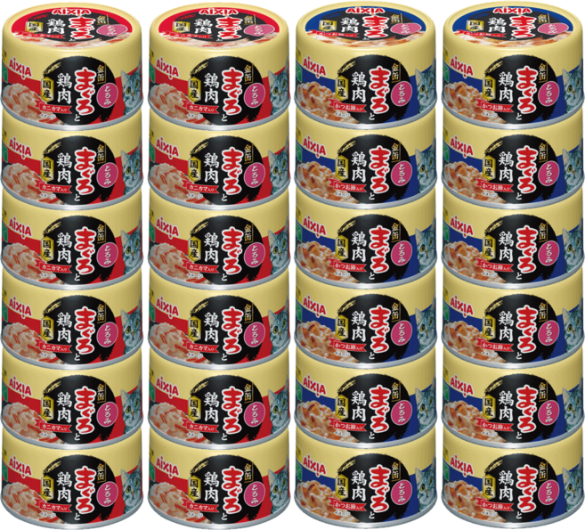 아이시아 금관 야이즈 육수타입 2종혼합 고양이캔 70g x24개