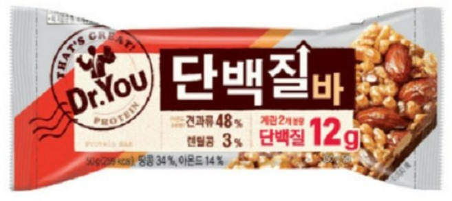 오리온 닥터유 단백질바 50g 식사대용 간식, 24개