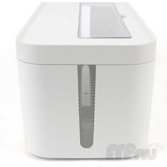 [사마누] 멀티탭정리함 멀티탭정리함대형 멀티탭박스 마이룸 케이블 정리기, 화이트, 1개