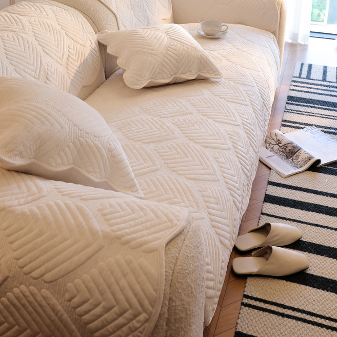 Olivet 누빔 셰니얼 쇼파패드 부드러운 논슬립 사계절 공용