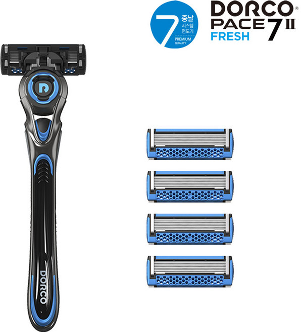 도루코 페이스7 II Fresh 기획세트 (면도기+면도날4), 면도기대1+면도날4, 2세트