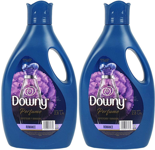 다우니 고농축 섬유유연제 로망스 본품, 2.6L, 2개