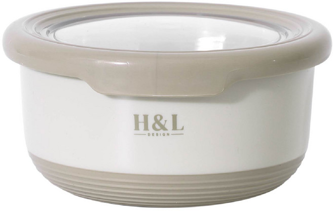 H&L匠心優廚 隔熱碗, 1個, 420ml, 夾心奶霜