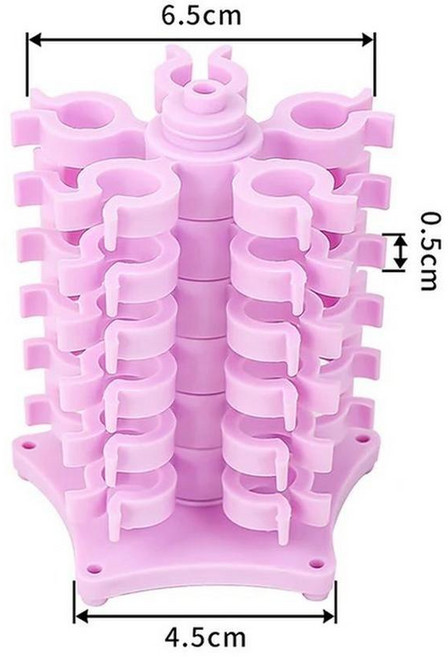 바느질 보빈 타워 스토리지 클립 스탠드 스레드 스풀 플라스틱 홀더 클램프 전문가 재봉틀 자수 도구, 1개, 2. Pink