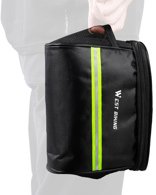 시그니처베이지 자전거 킥보드 핸들 가방 YPZ170, 1개, 블랙