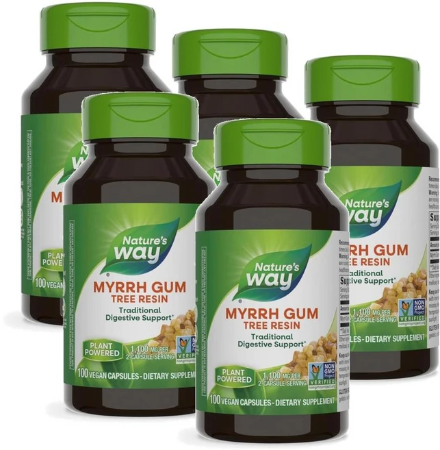 네이처스웨이 몰약 검 트리 레진 캡슐 Nature's Way Myrrh Gum Tree Resin, 5개, 100정 - 쿠팡
