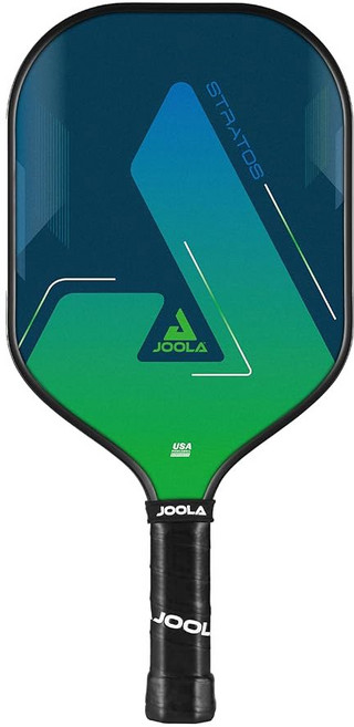 JOOLA Stratos 피클볼 패들 - 강화 유리 섬유 표면 벌집 폴리프로필렌 코어 USAPA 승인 내구성 및 초보자 친화적인 피클볼 라켓 편안한 그립, Single | Green