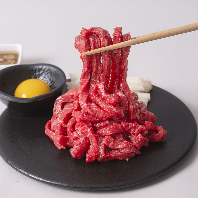 [열광한우] 마장동 당일손질 생고기 육회 (냉장), 1개, 200g