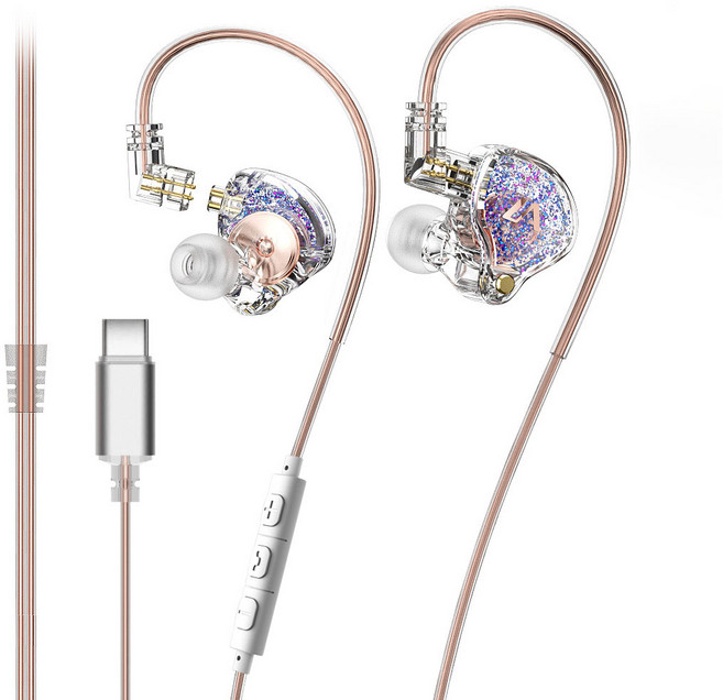 고음질 유선 인이어 이어폰 마이크내장, C, Type-C 접구