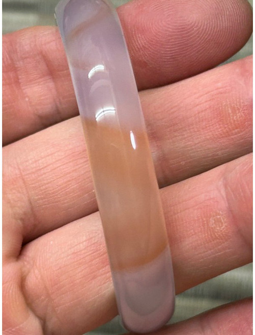 天然冰種紫羅蘭蜜玉髓54mm手鐲