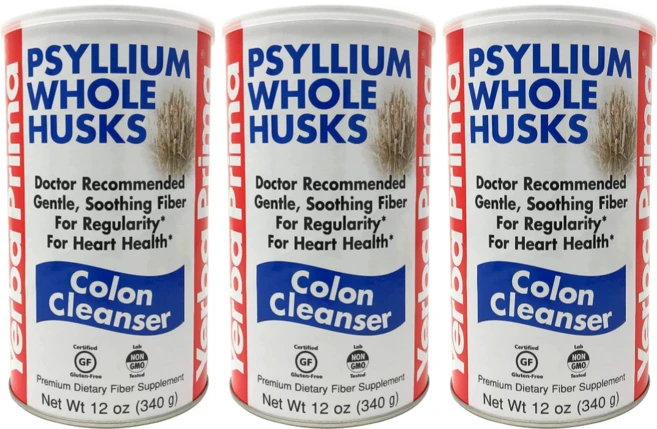 예르바 프리마 실리엄 홀 허스크 340g 3통 Yerba Prima Psyllium Husk Colon Cleanser, 3개 - 쿠팡