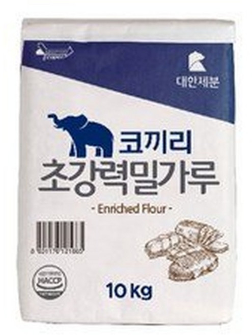 코끼리 초강력밀가루 대한제분, 10kg, 3개