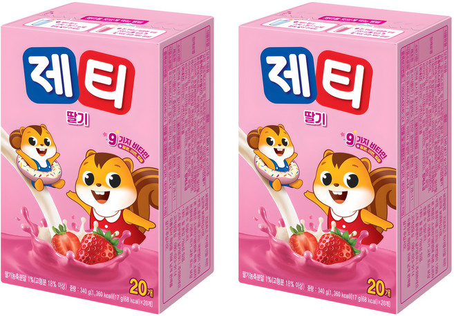 제티 딸기맛, 17g, 20개입, 2개