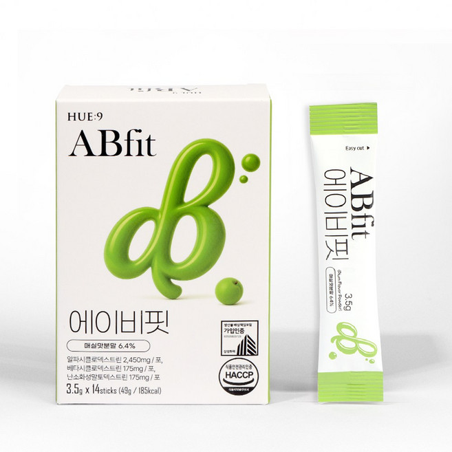 휴나인 알파CD 알파시클로덱스트린 매실맛 에이비핏 14포 알파시디 알파씨디 14일분, 49g, 1개