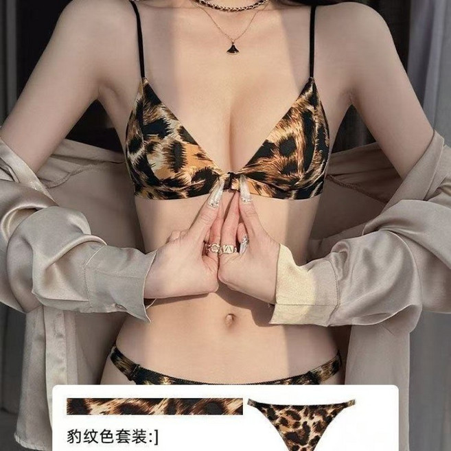 法式細肩帶內衣 前扣式三角杯文胸罩 夏季薄款