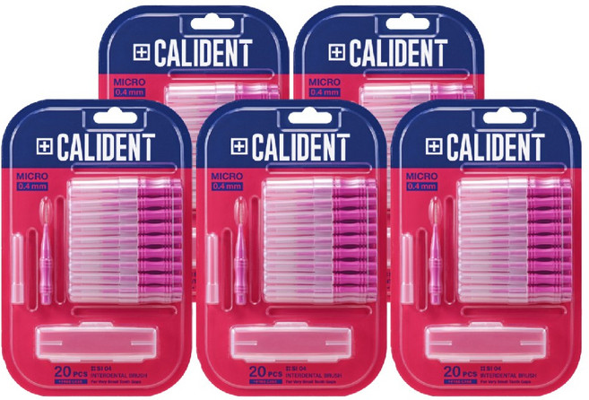 칼리덴트 치간칫솔 마이크로, 0.4mm, 20개입, 5개
