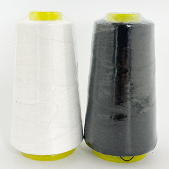 에이홈즈 굵은실 바느질 손 재봉실 이불실 20수4합 미싱실, 1개, 검정색