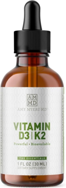 Amy Myers MD 액상 비타민D3 5000IU 비타민K2 30ml 에이미마이어스, 1개 - 쿠팡