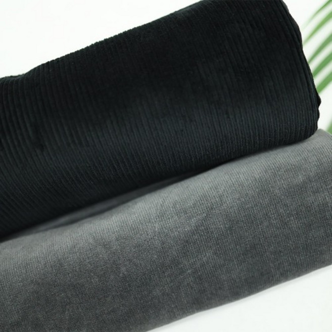 골덴 2종 원단, 120cm x 90cm 1마, 그레이