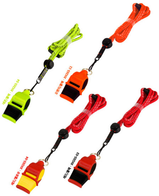 [폭스] 호각 소닉 블라스트2 (줄포함) 호루라기 다용도, 네온/블랙, 1개