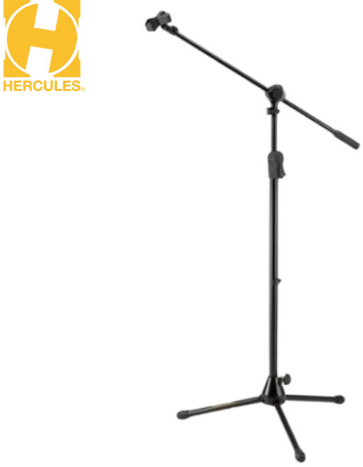 허큘레스 정품 MS532B T자 마이크 스탠드+홀더포함 블랙 EZ 높이조절형 찬양팀 교회행사 학교 관공서 편하게 쓰는 마이크 스탠드, 1개
